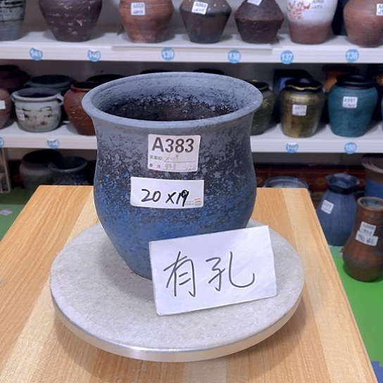 红陶手工制作工艺花盆