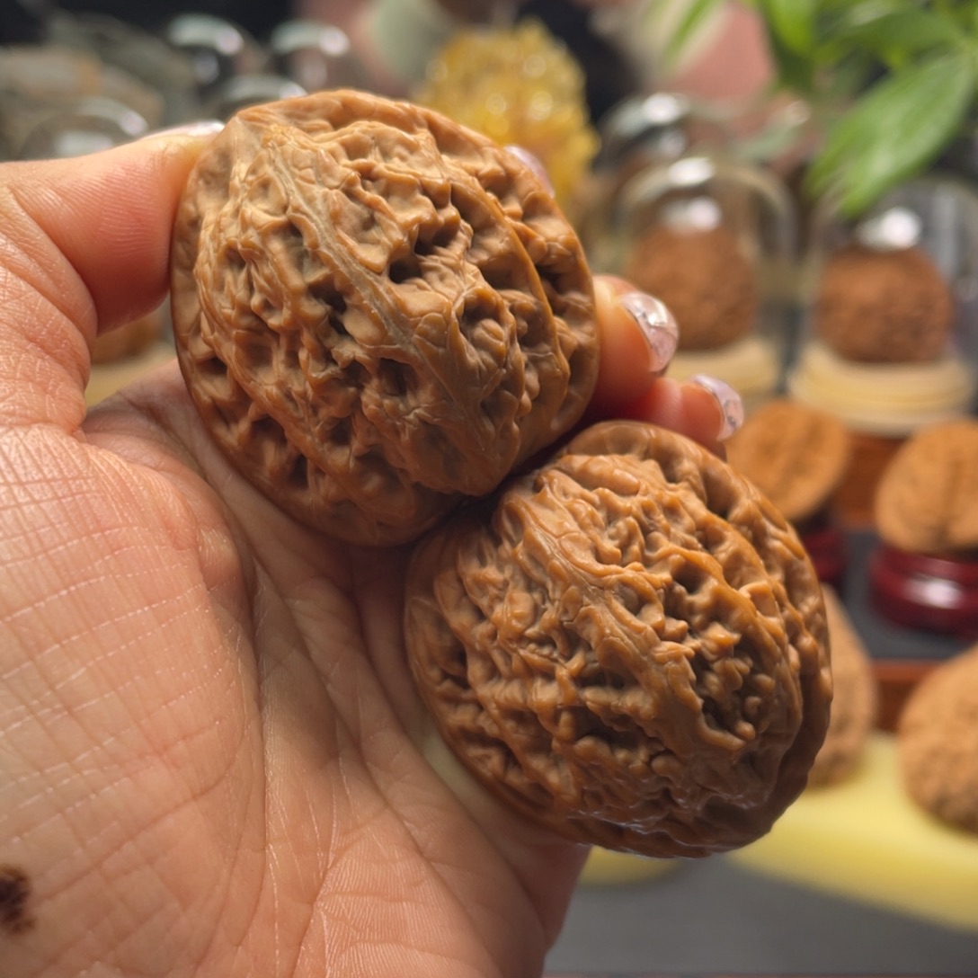 往****文玩核桃把件红锦鲤