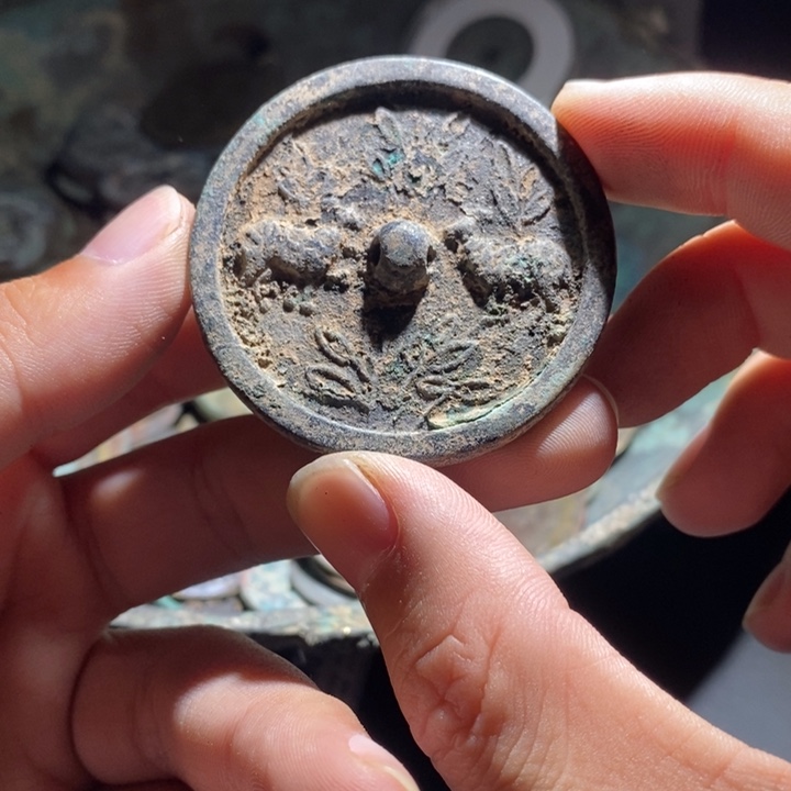 铜铁合金类古钱币工艺品挂件