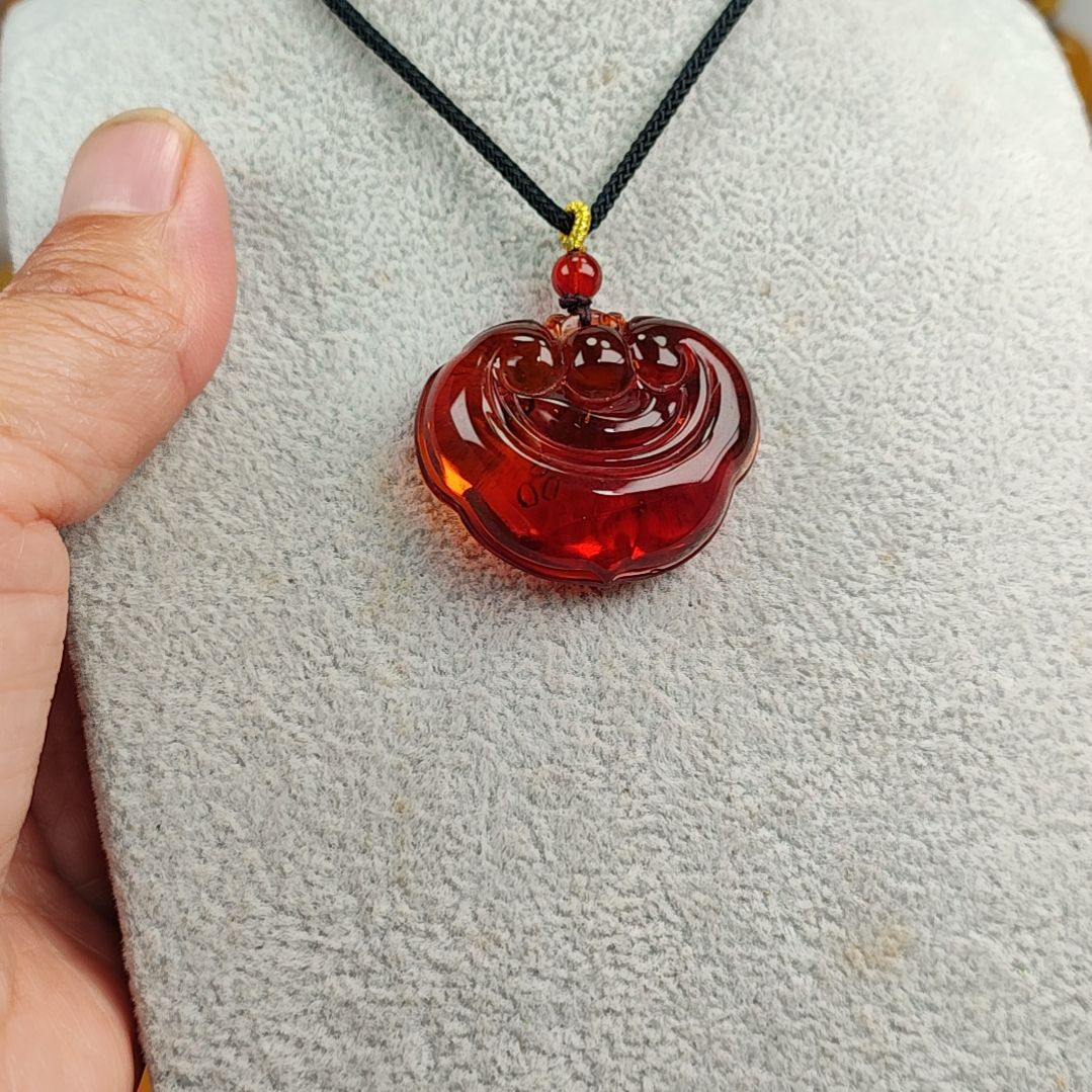 血珀吊坠(赠链)未镶嵌