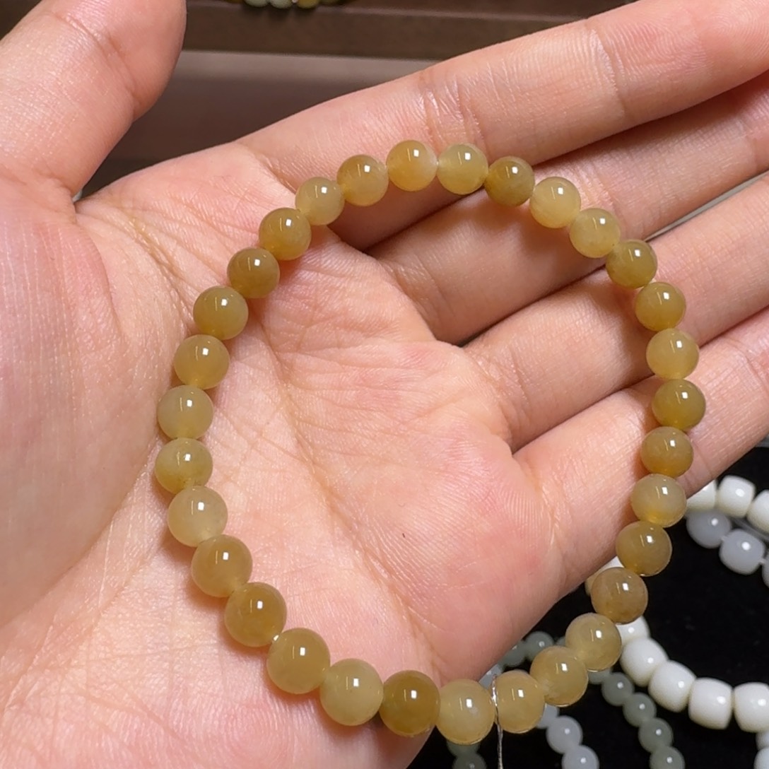 和田玉手串未镶嵌