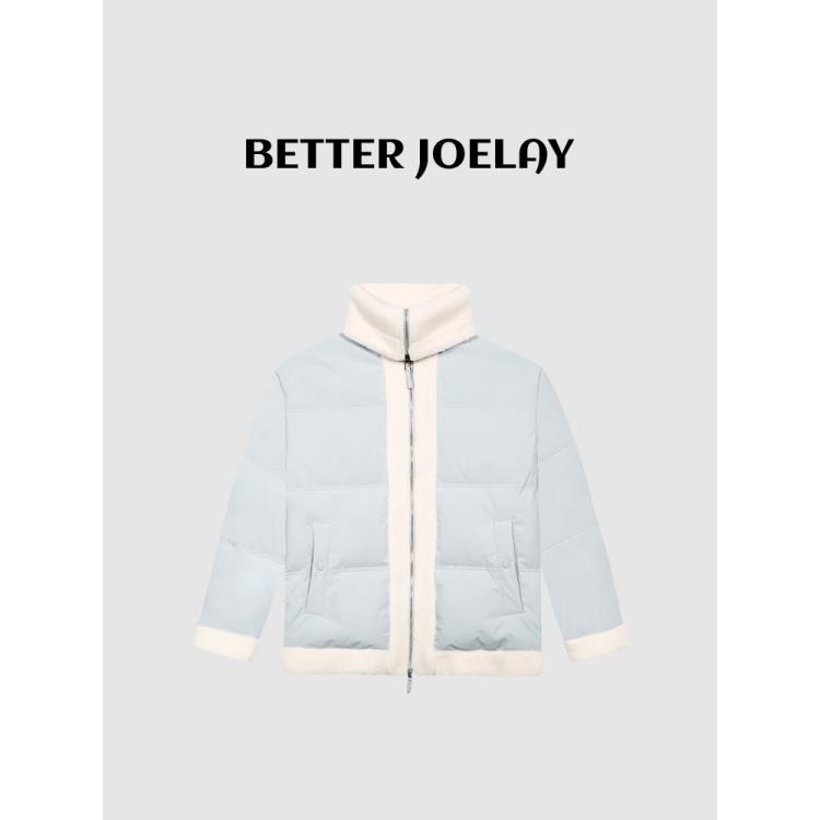 BETTER JOELAY -【冬日信笺】高级拼接厚款羽绒服保暖百搭外套Z0574