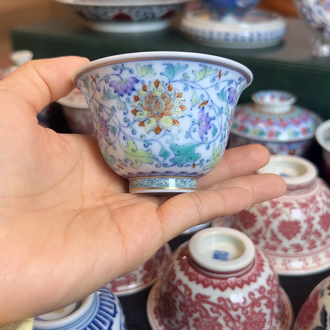 H冉月观隐莲子铃铛杯