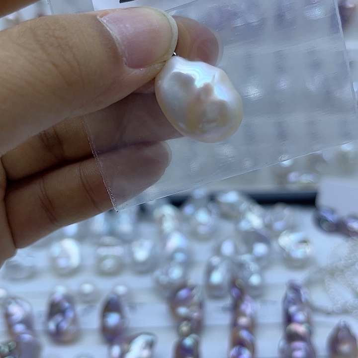 淡水珍珠银S925镶嵌颈饰
