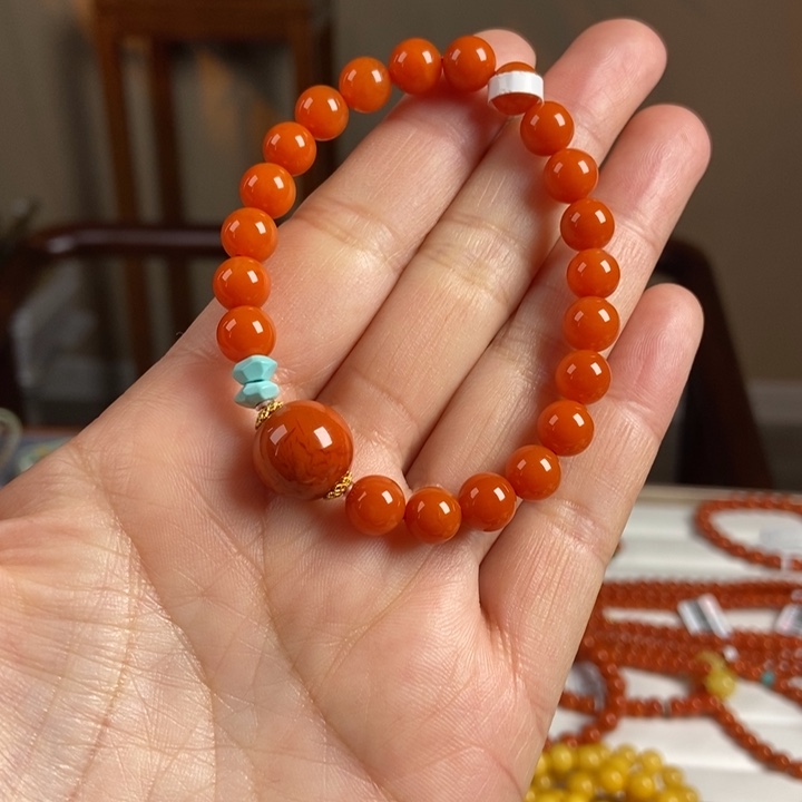 南红玛瑙手链未镶嵌南红7