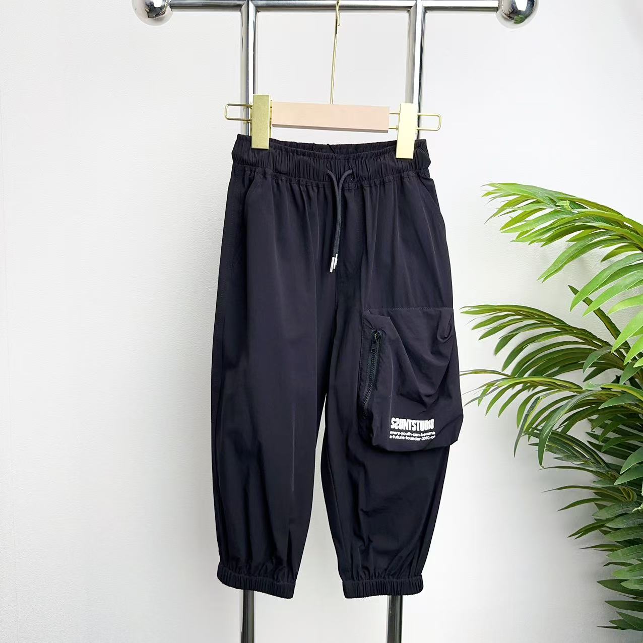 【0175A】黑色时尚长裤B5-2