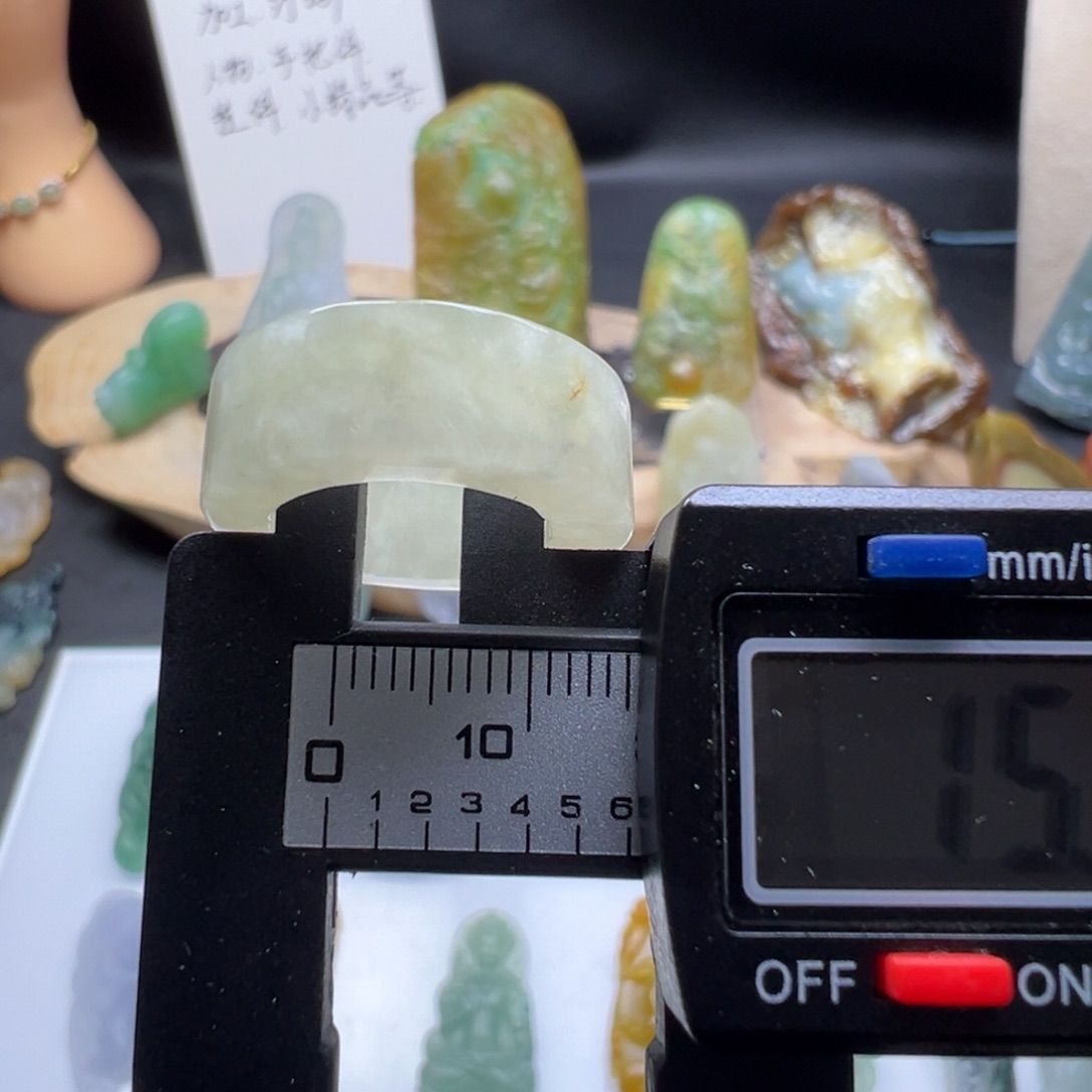 定制翡翠未镶嵌缅甸翡翠Ａ货圈戒