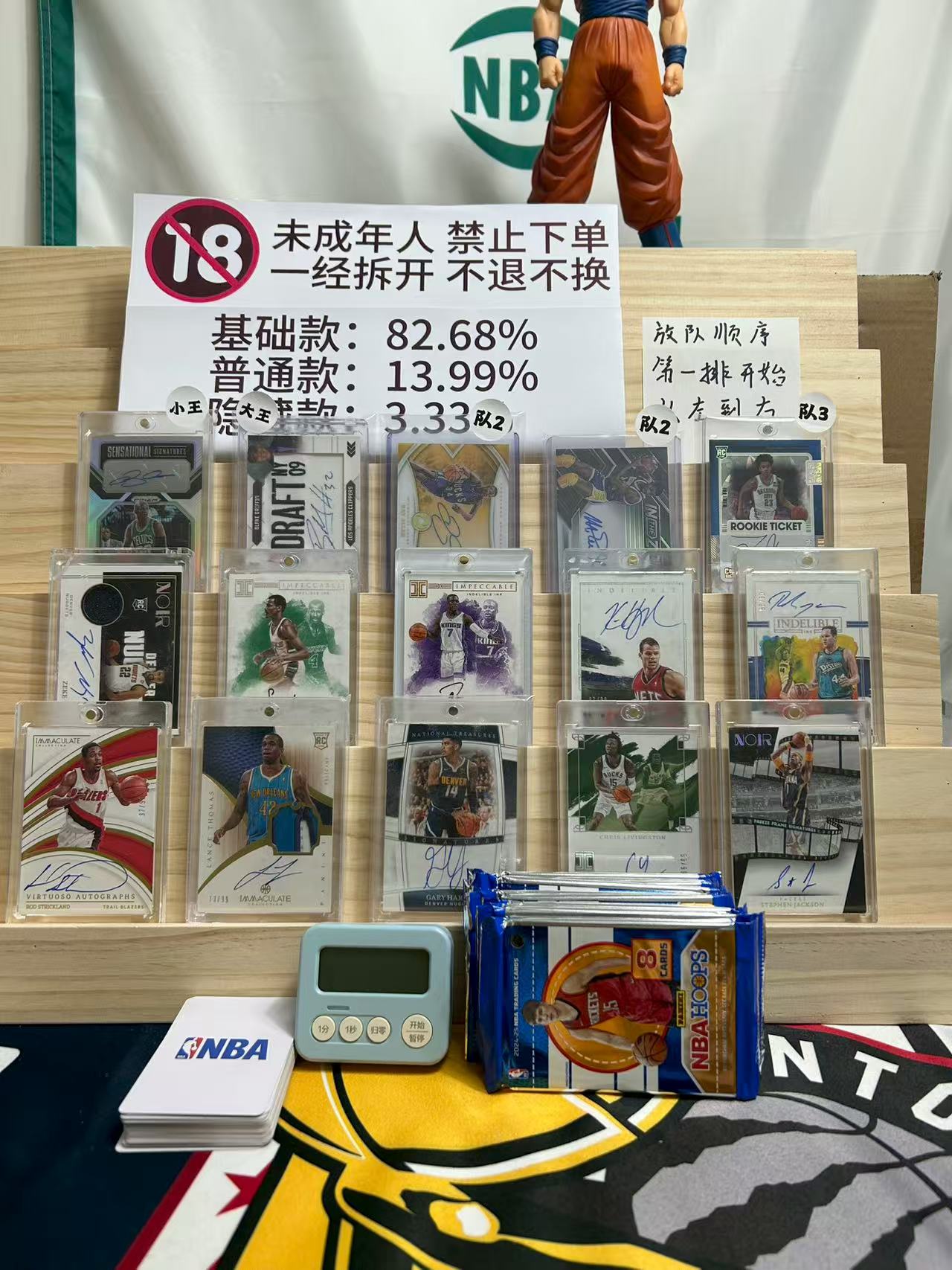 (高端版）帕尼尼 Panini NBA 球星卡 24-25 hoops（1t）盲盒代拆 