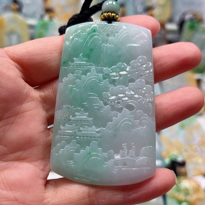 翡翠未镶嵌挂件挂件