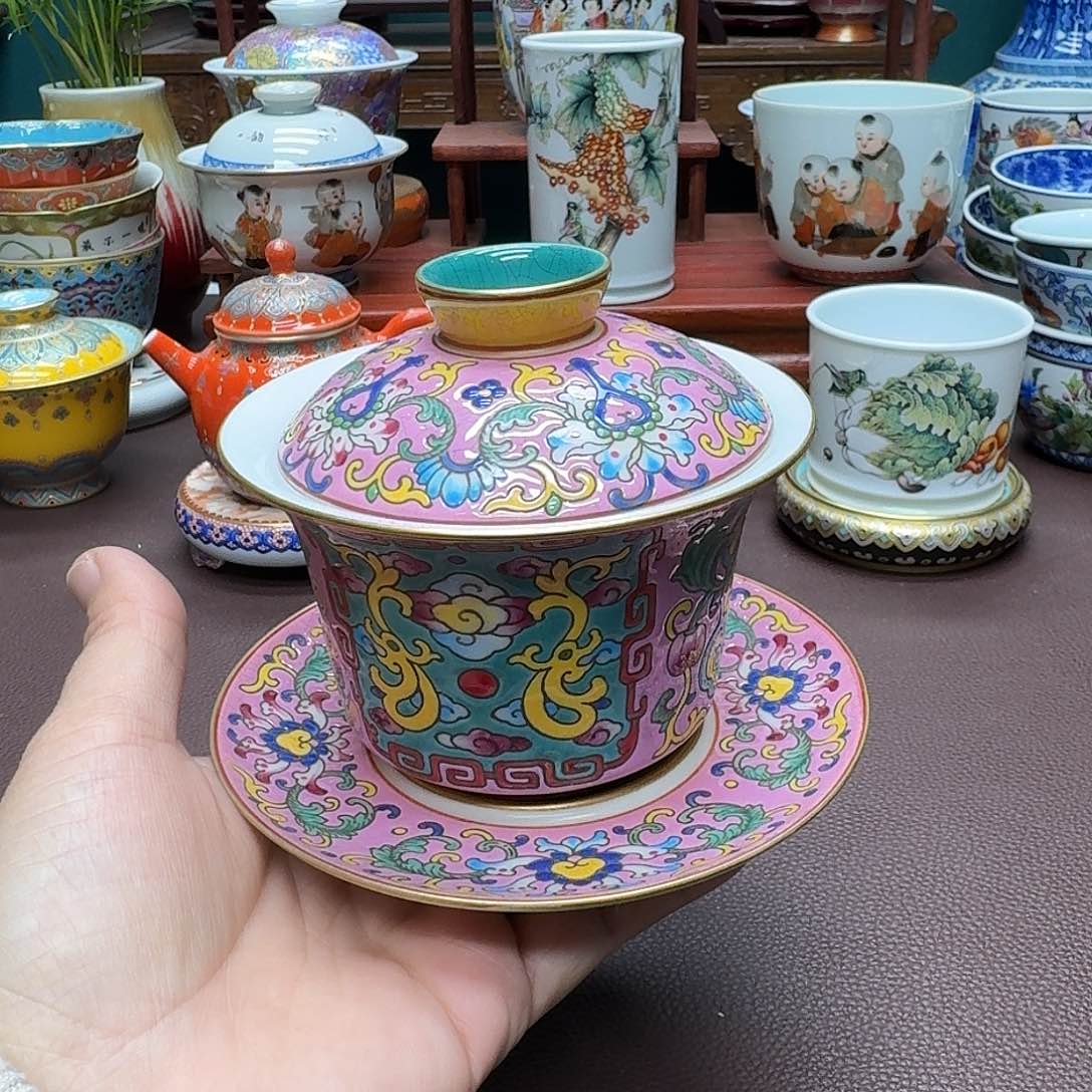 瓷片景德镇仿古手工制作精品展示