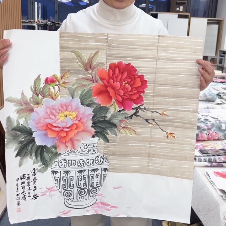 国画纯手绘作品欣赏图