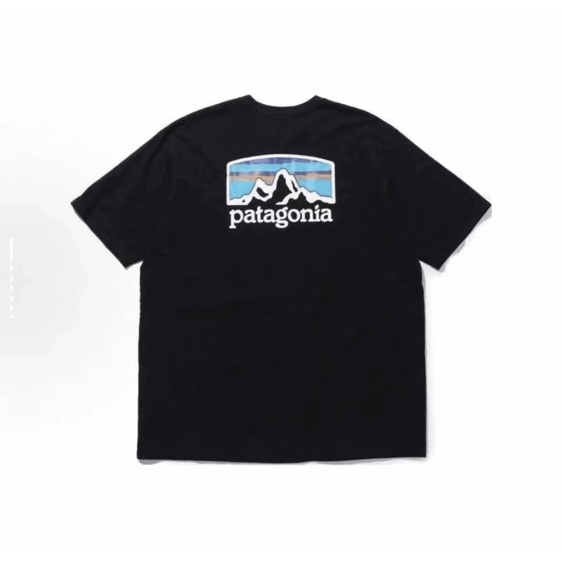 【上新补贴】patagonia 巴塔哥尼亚 雪山款印花短袖运动休闲百搭