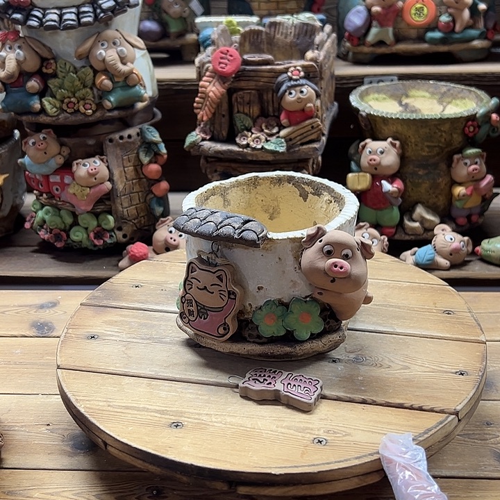 *****嘻哈多肉花盆百搭