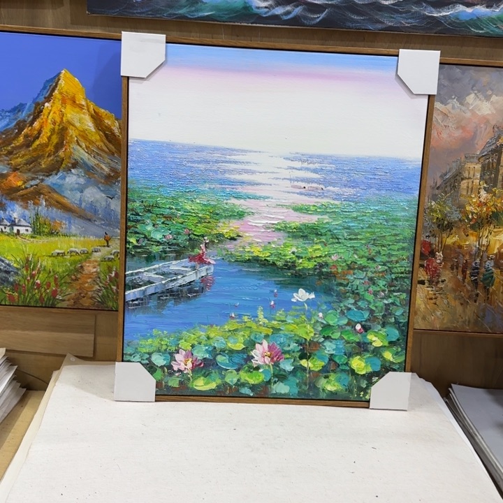 油画5060油画作品入选全国美展