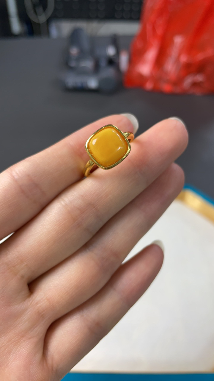 2080蜜蜡方糖戒指