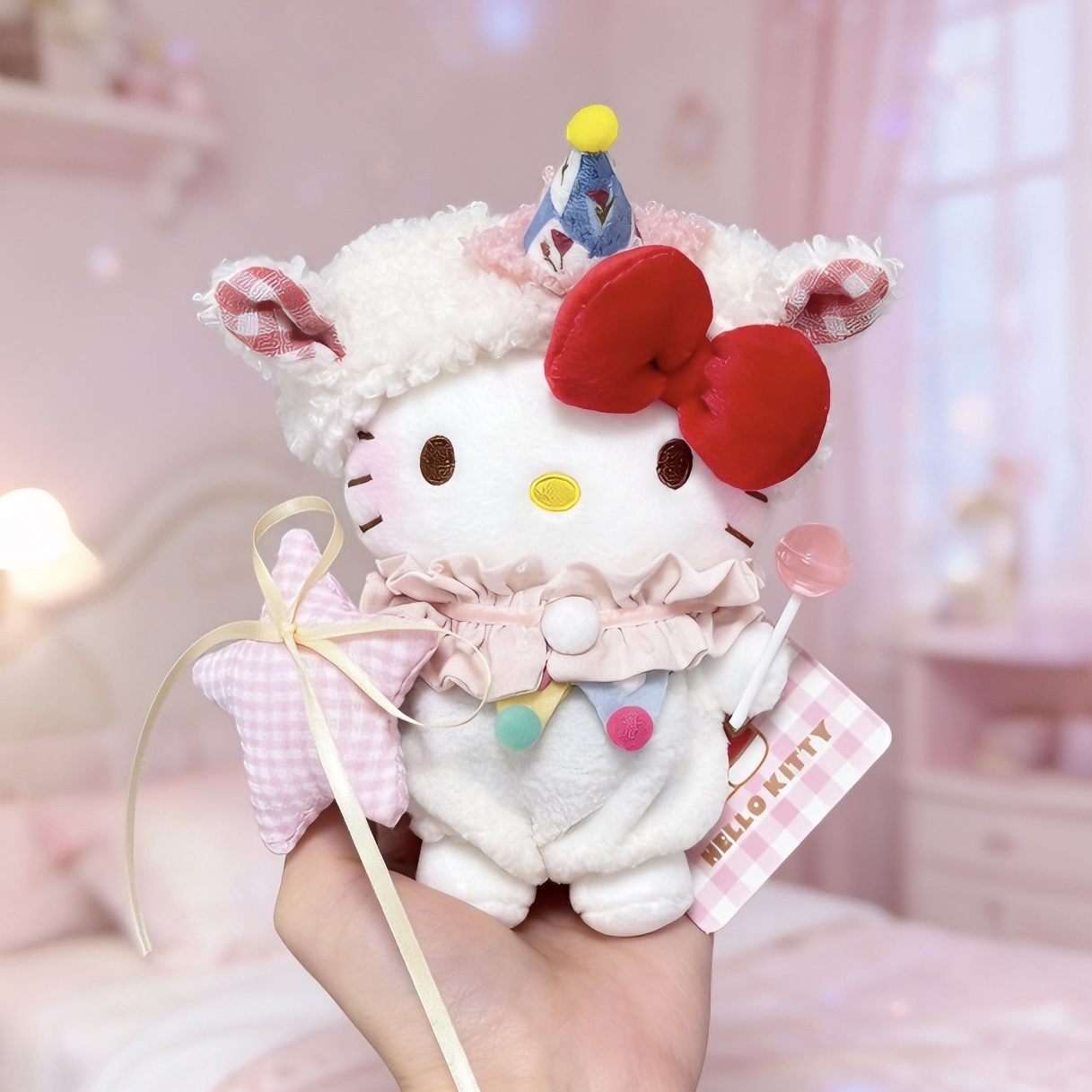 正版hellokitty绵绵小羊kt三丽鸥kt包包挂件书包送人生日礼物女