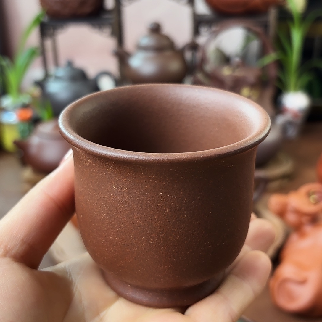 茶壶紫砂主人杯底槽清130cc