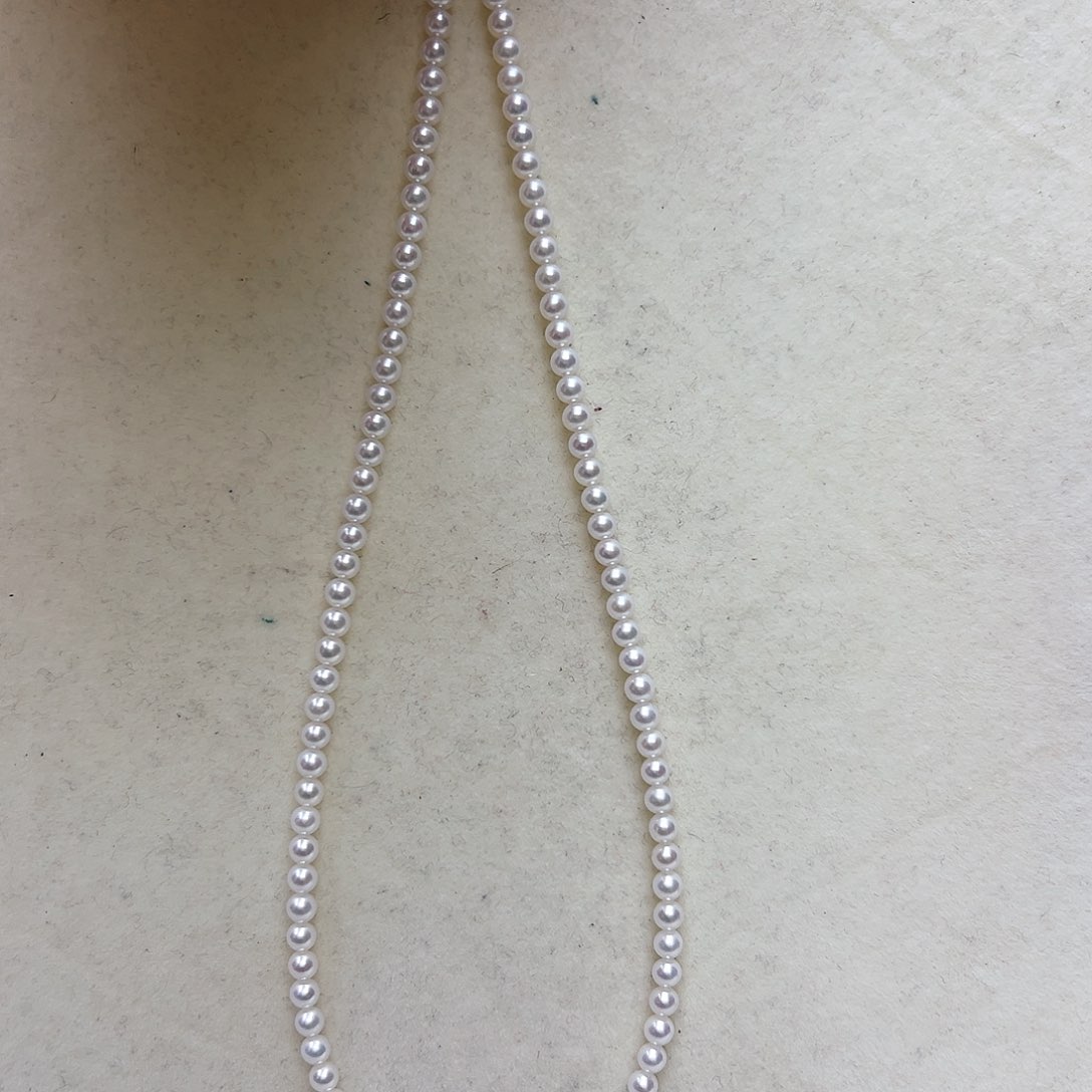 淡水珍珠颈饰银S925镶嵌初*@