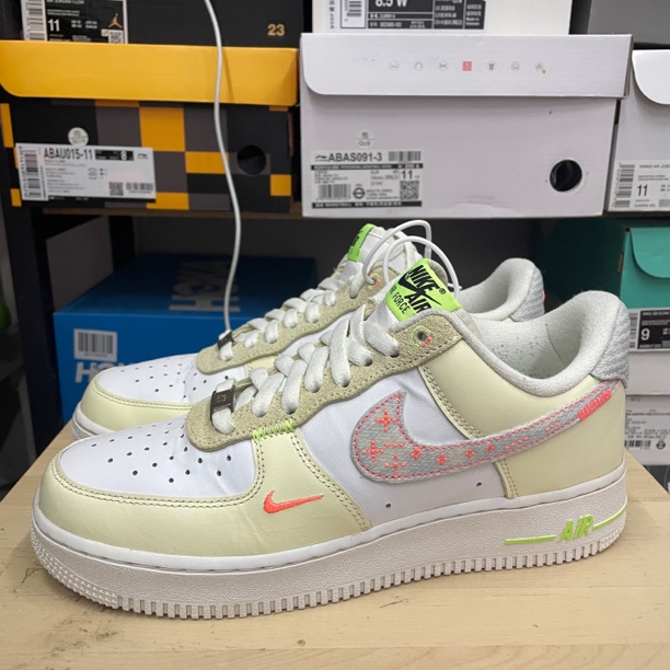 40.5码/AF1 白棕/51517/休闲鞋/95新无原盒/FB1852-111