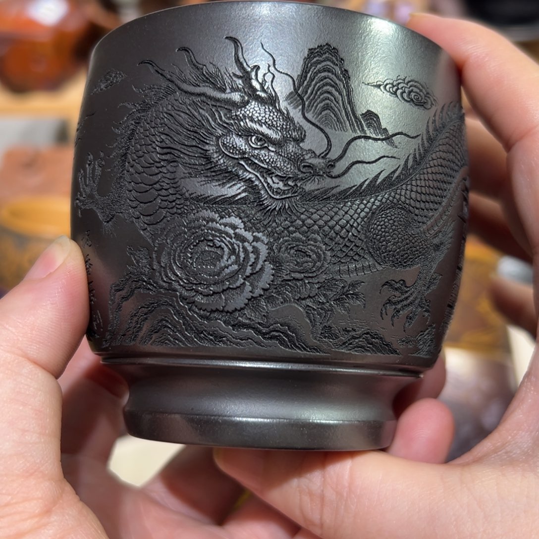 紫砂茶杯宜兴紫砂主人杯