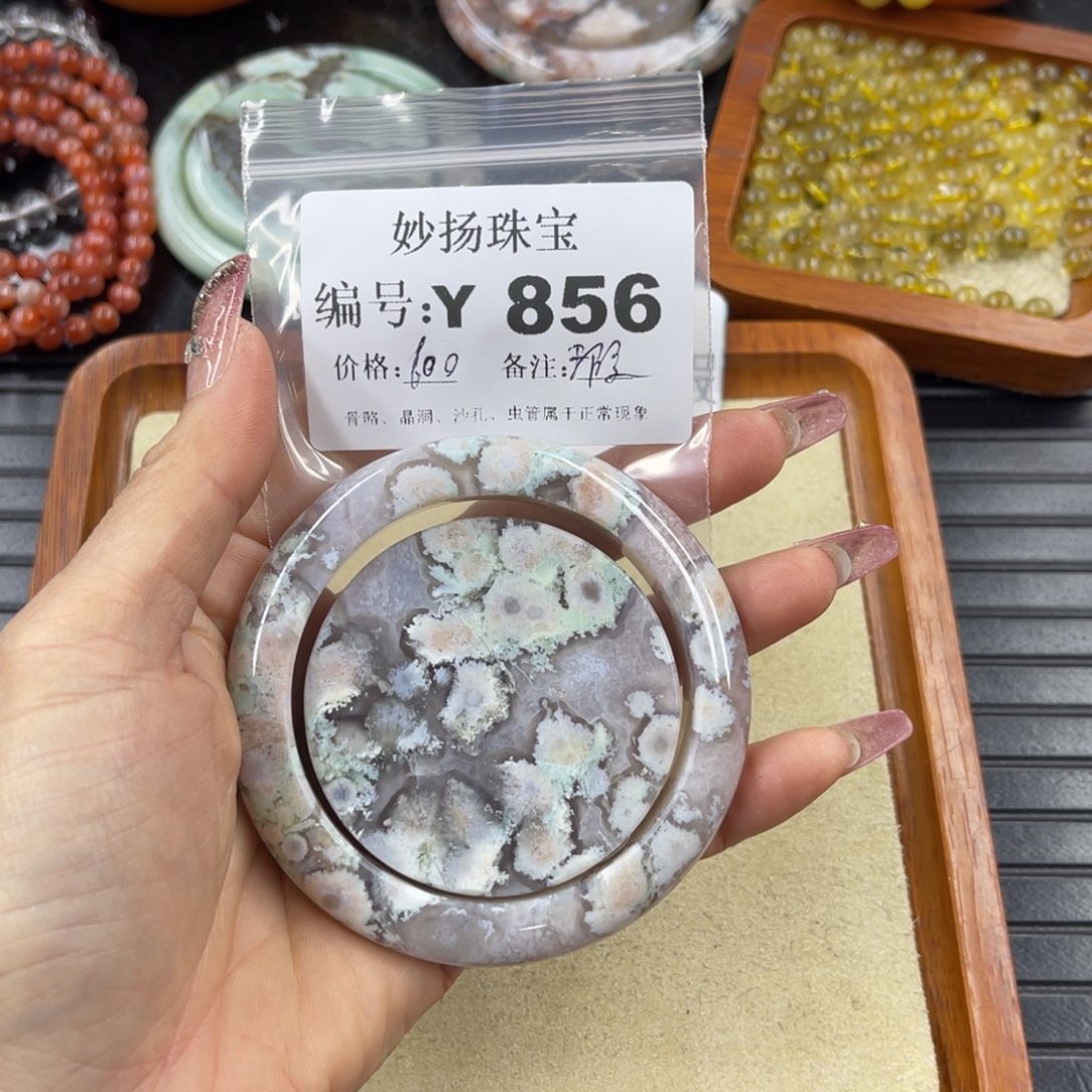硅化珊瑚（珊瑚玉）瑕未镶嵌记*笑
