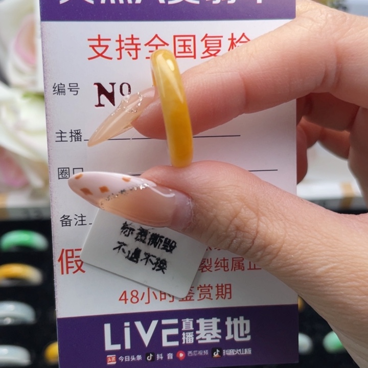 翡翠挂件未镶嵌11圈口