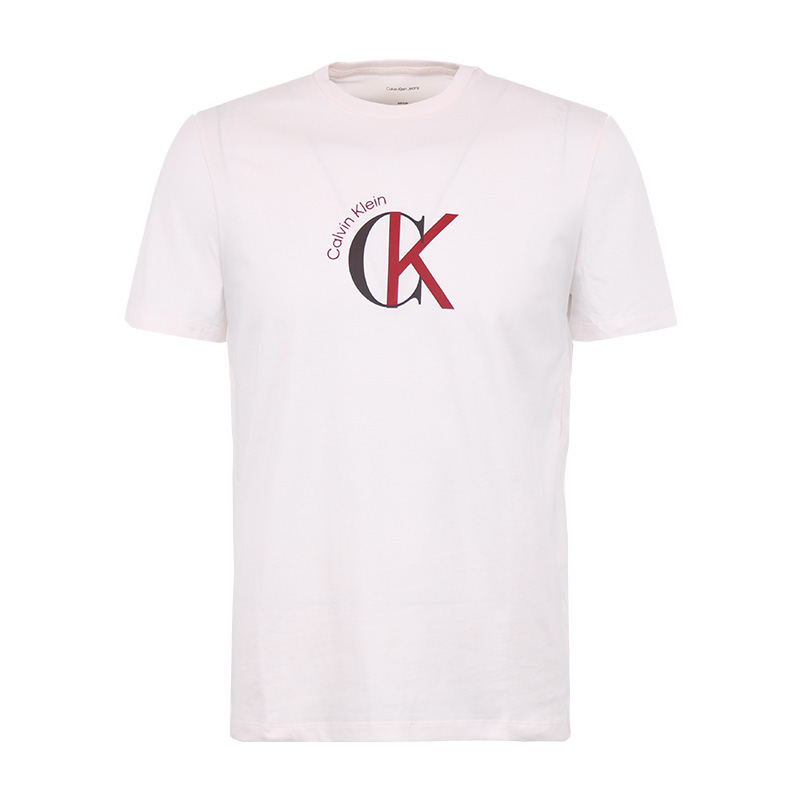 Calvin Klein/卡尔文·克雷恩CK男款简约圆领短袖T恤时尚字母短袖