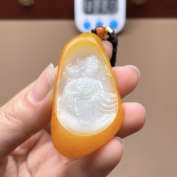 和田玉挂件未镶嵌F