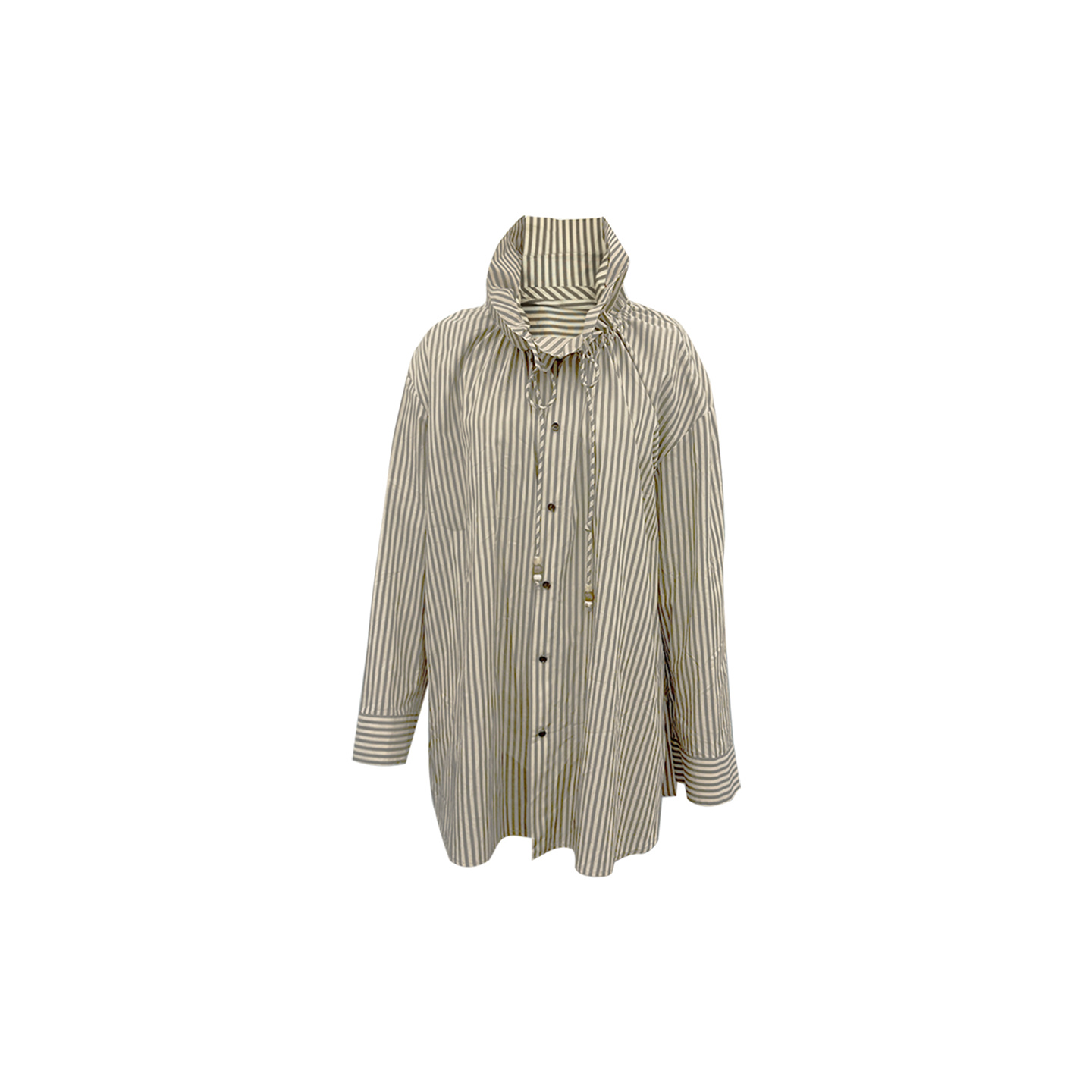 MESTRIO 设计师品牌 25秋冬 领口抽皱宽松衬衫 SOLSOL买手店