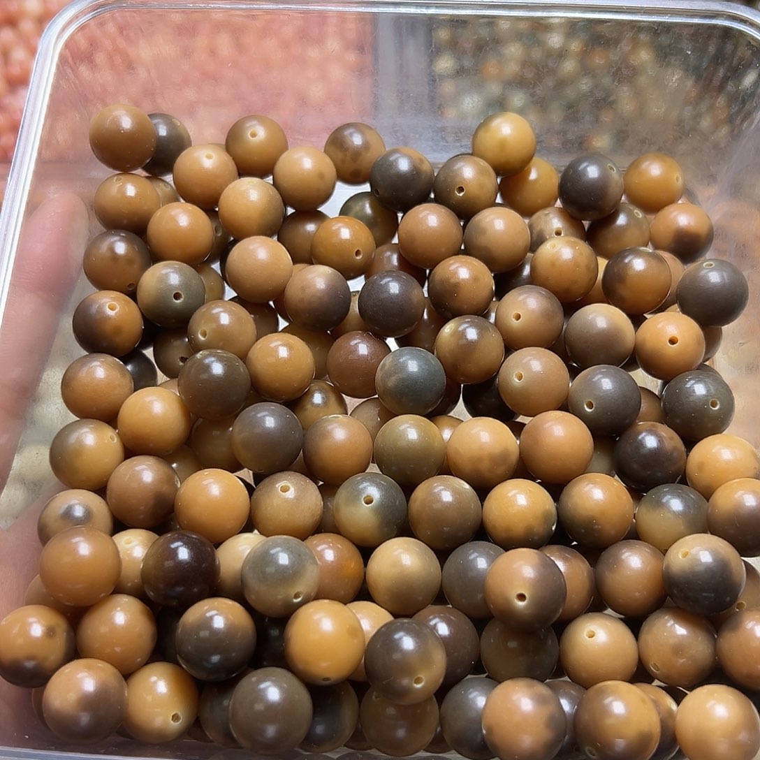 白玉菩提吊坠卡15虎皮35颗