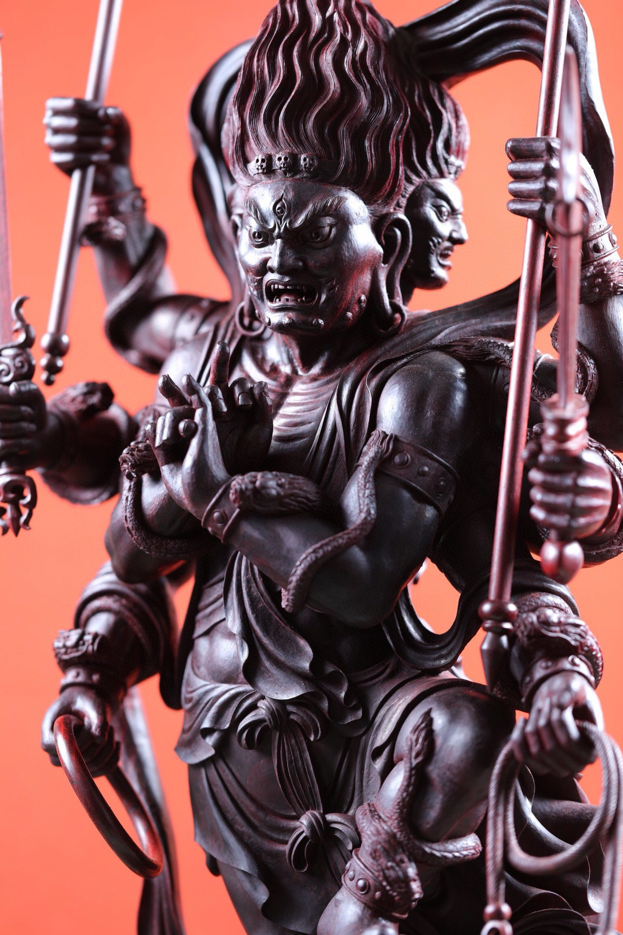 【秽迹金刚—省大师巨作】 秽迹金刚整体40×30×82 紫檀29×19×72㎝高