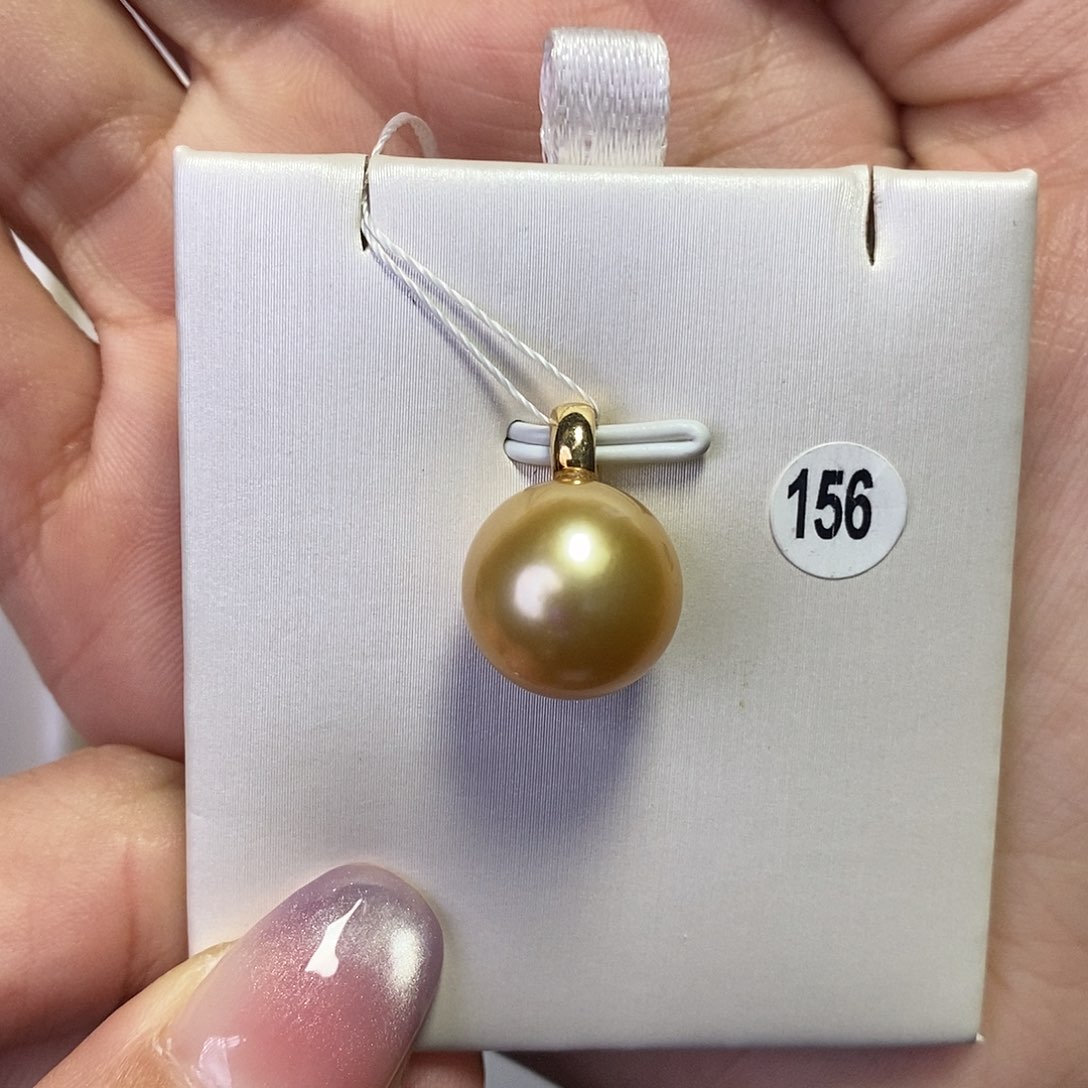 海水珍珠吊坠(不含链)18K金镶嵌