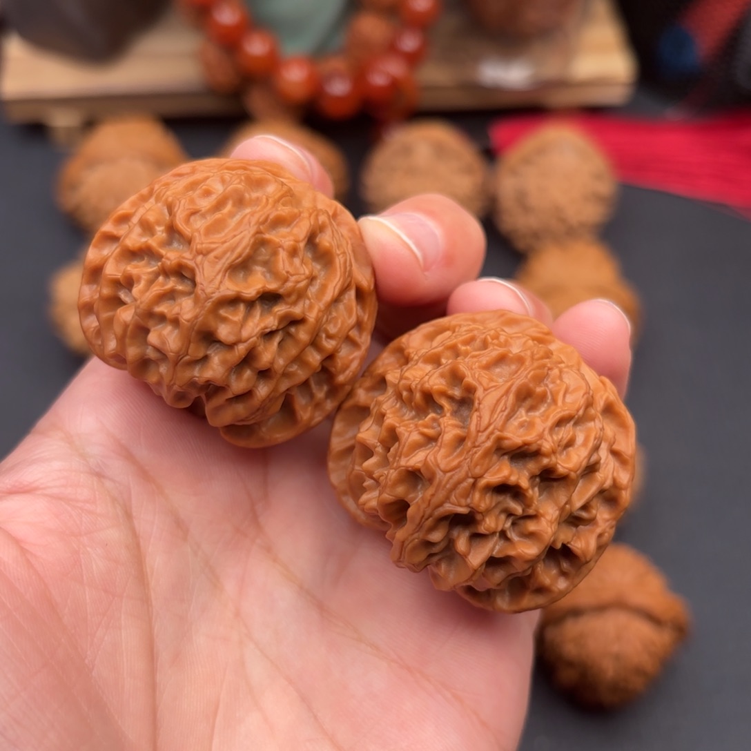 文玩核桃把件苹果40