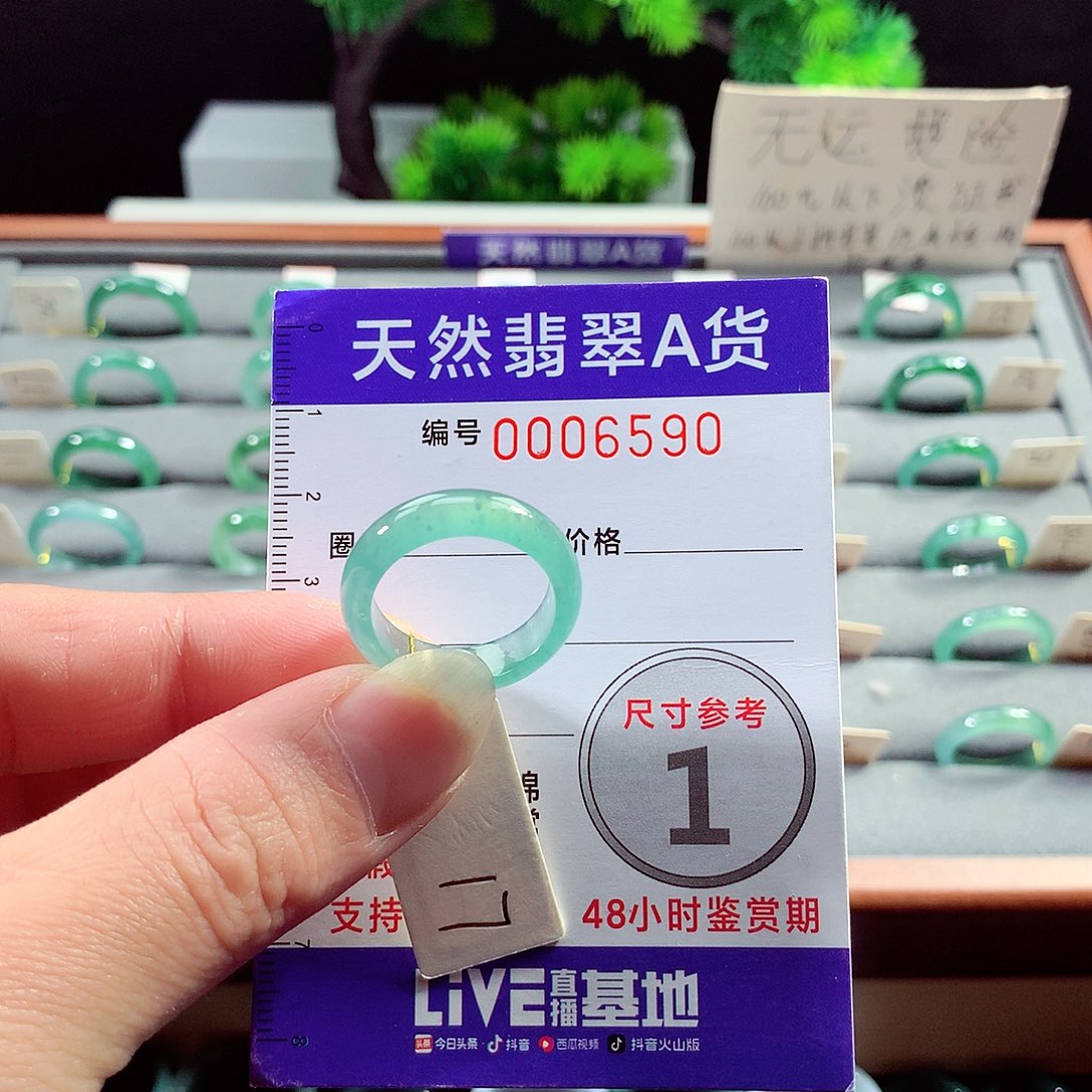 翡翠戒指未镶嵌17号