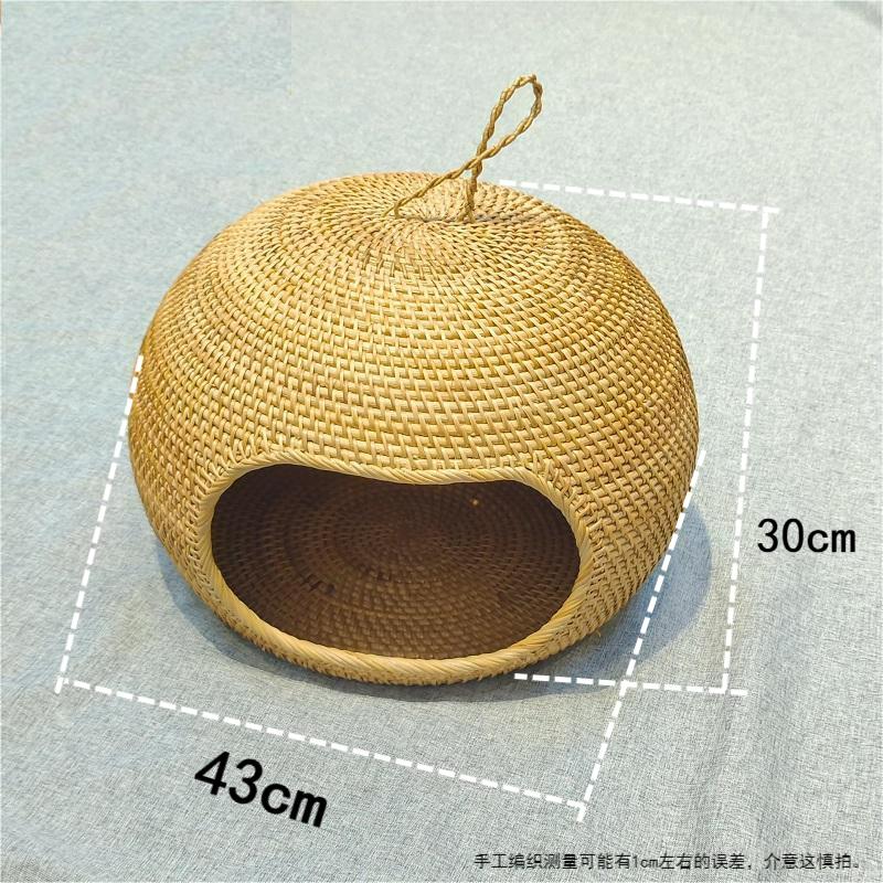 植物真藤纯手工编织猫窝窝收纳筐