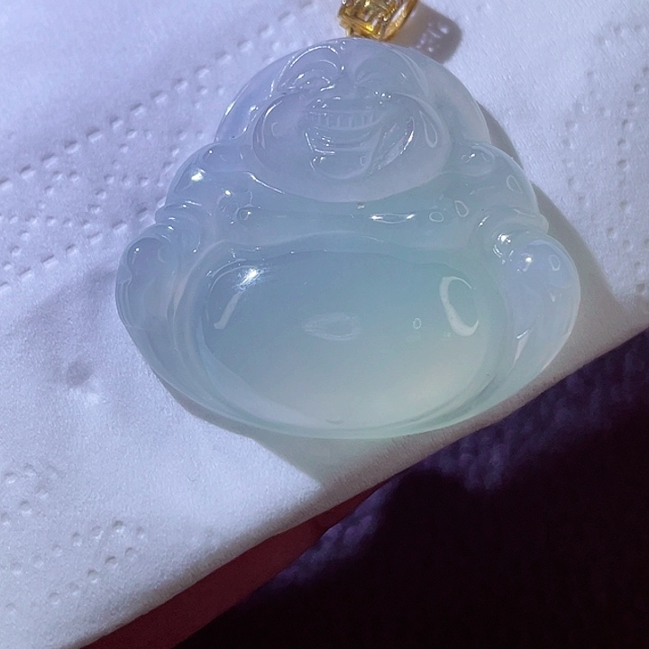 翡翠18K金镶嵌颈饰翡翠