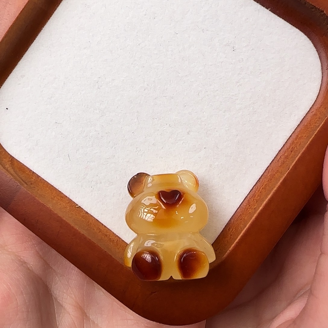 琥珀珠宝奇石未镶嵌也***黄