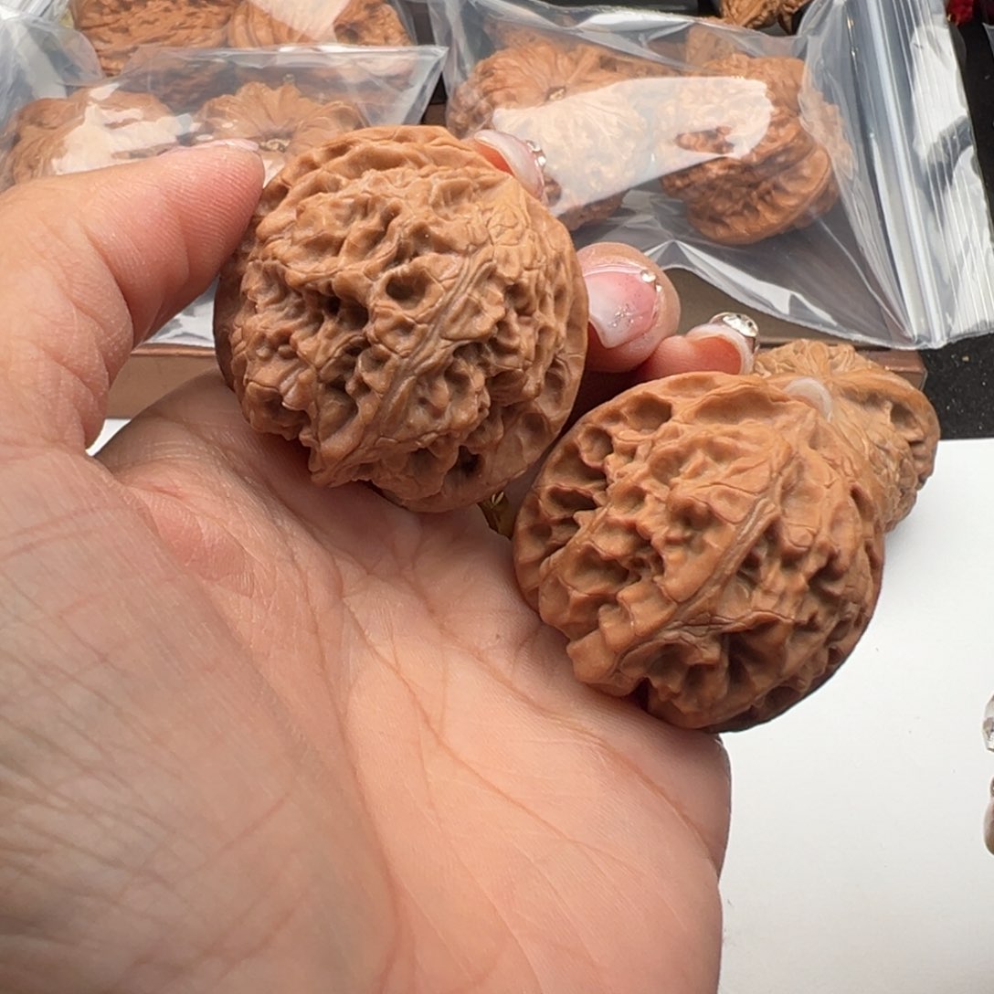 文玩核桃把件苹果圆40