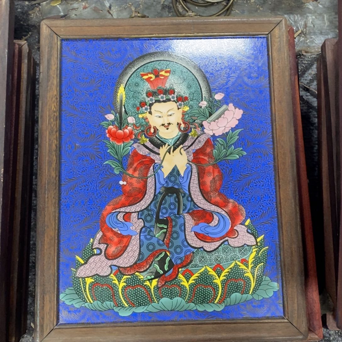 瓷片37*28*1景德镇瓷板画柴窑烧制