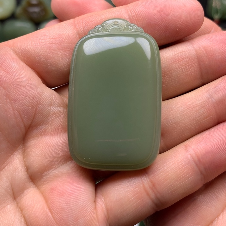 和田玉挂件未镶嵌时**好