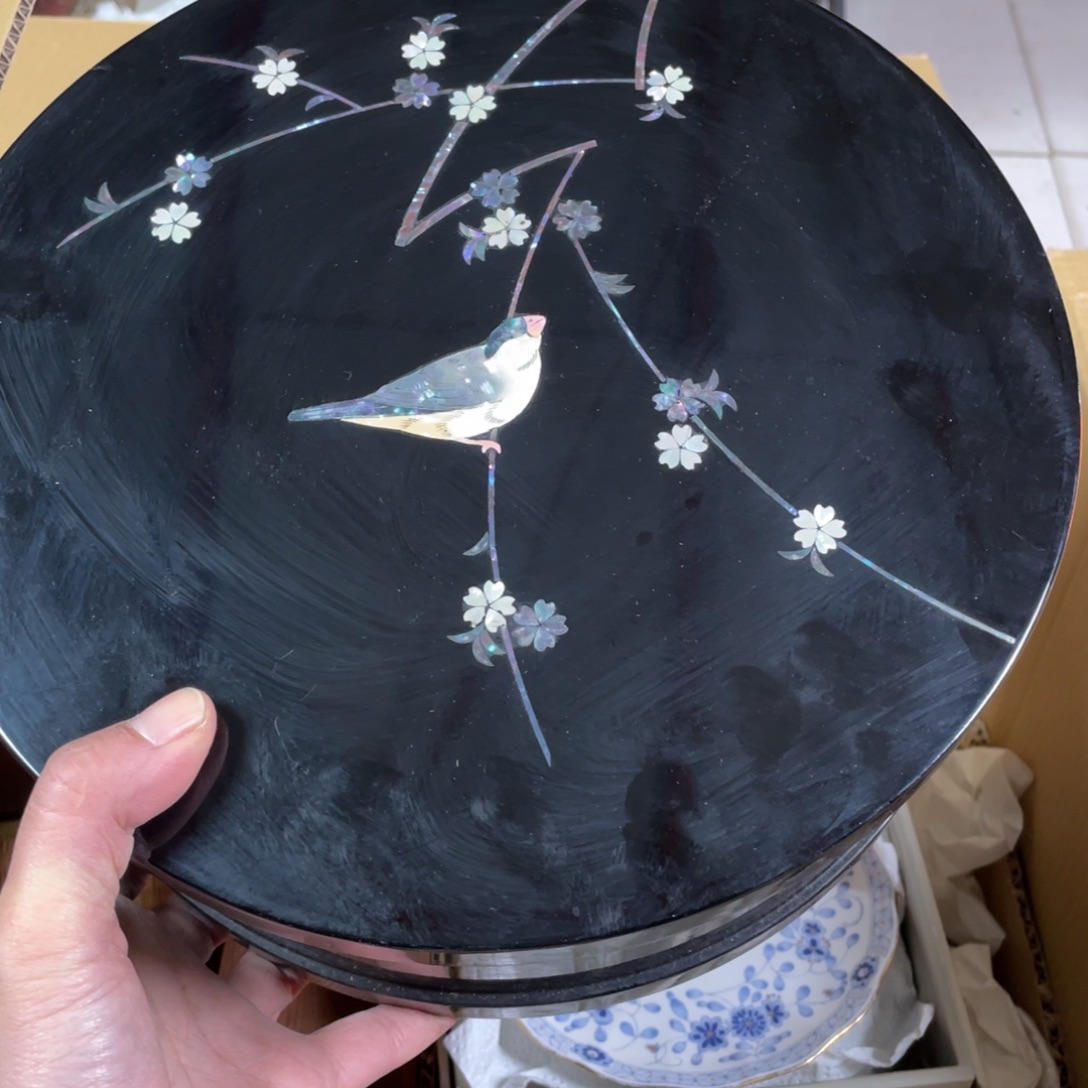 饼***了桧木中古摆件物品工艺品