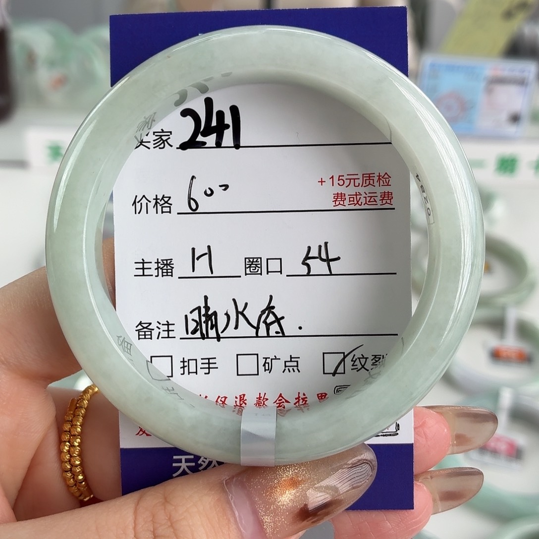 翡翠未镶嵌手镯54