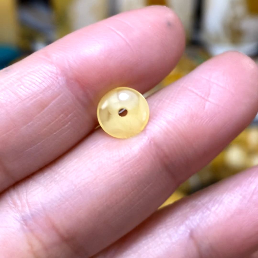 裸石琥珀未镶嵌小****号隔片