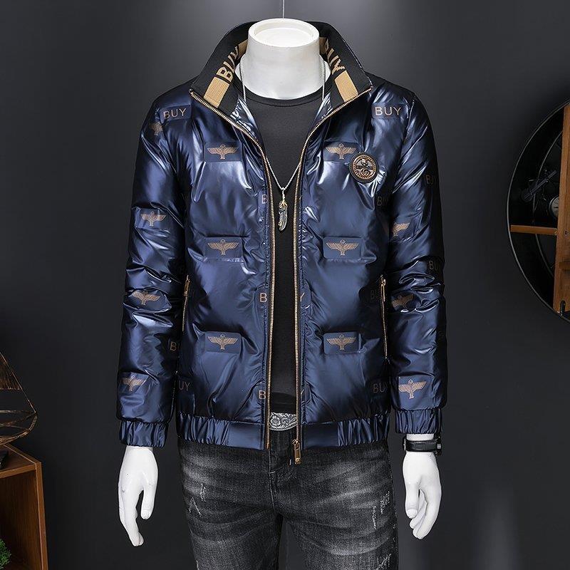 亮面羽绒服男冬季新款百搭衣服青年潮牌休闲保暖男士帅气冬装外套