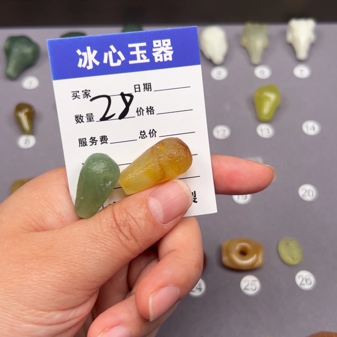 岫玉颈饰未镶嵌f*岫玉