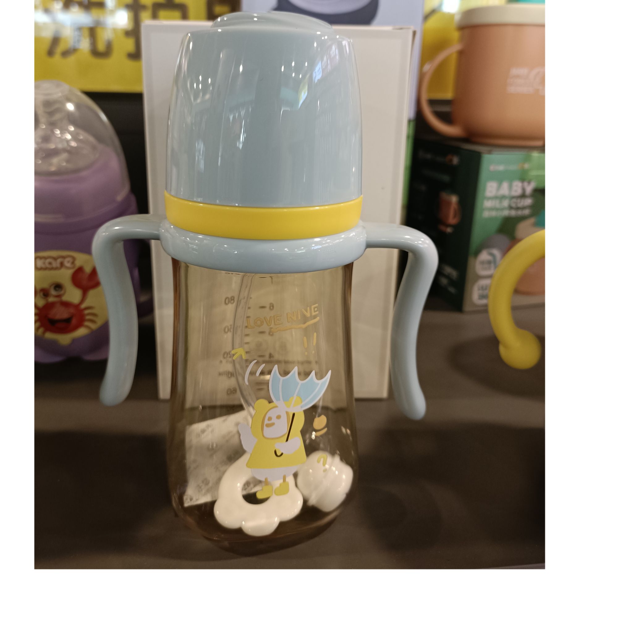 可爱母婴保温婴幼儿奶瓶防漏防呛耐摔宽口径（单&& 通@用@链@接）