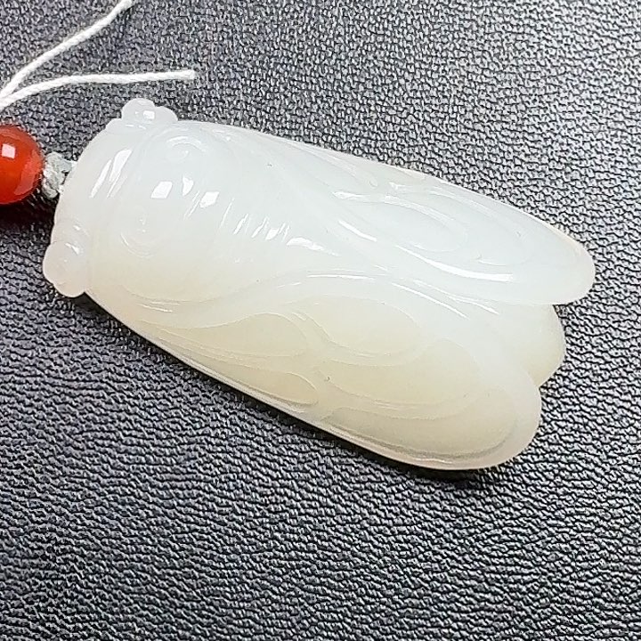 怪***豆和田玉未镶嵌挂件