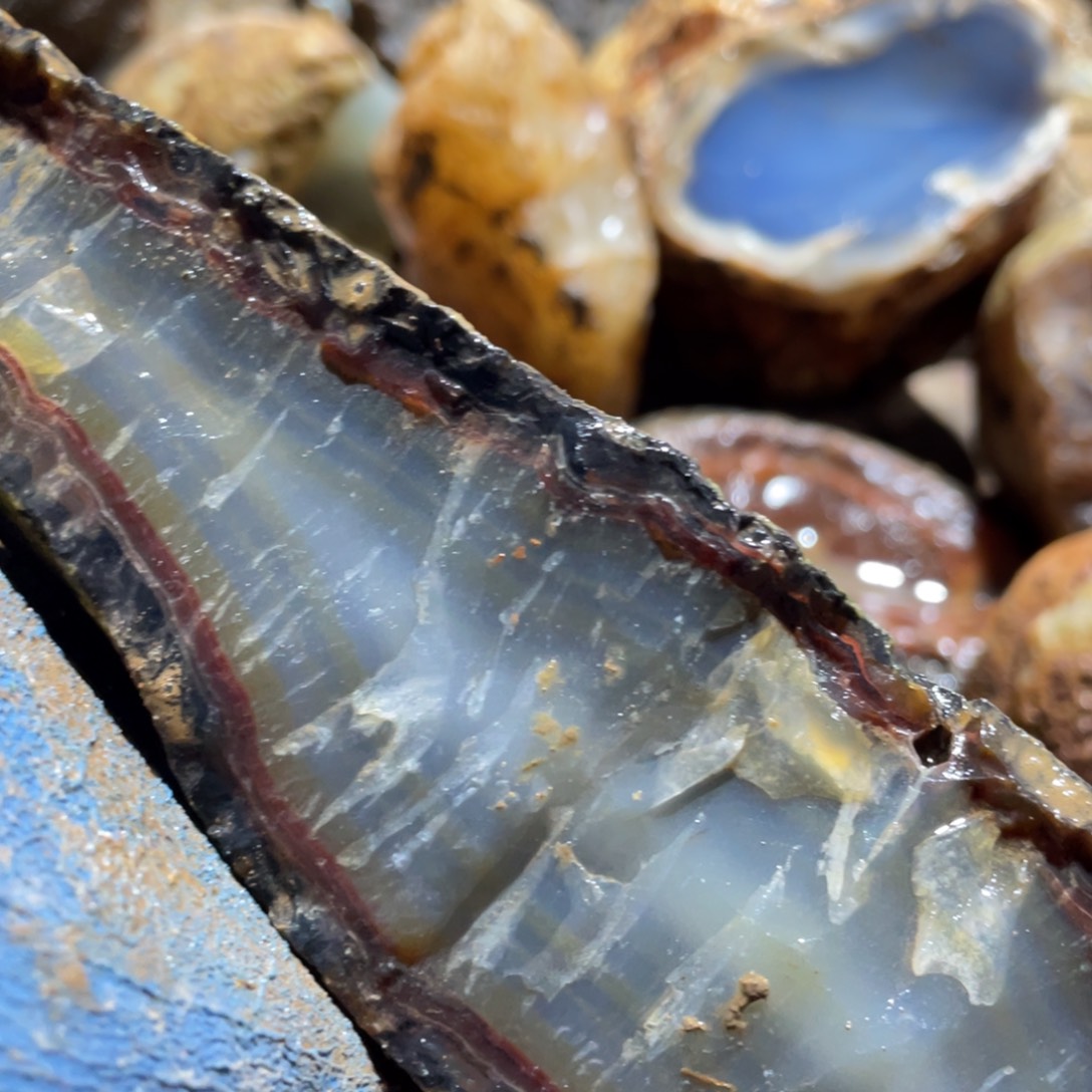 哥***哥定制玛瑙原石切割不退不换