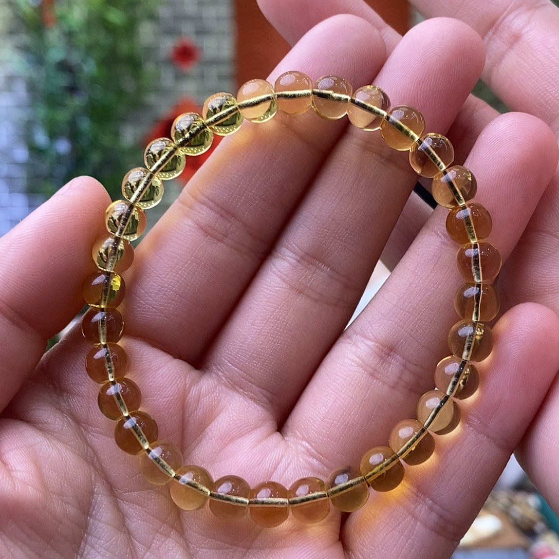 琥珀裸石未镶嵌蜜蜡手串