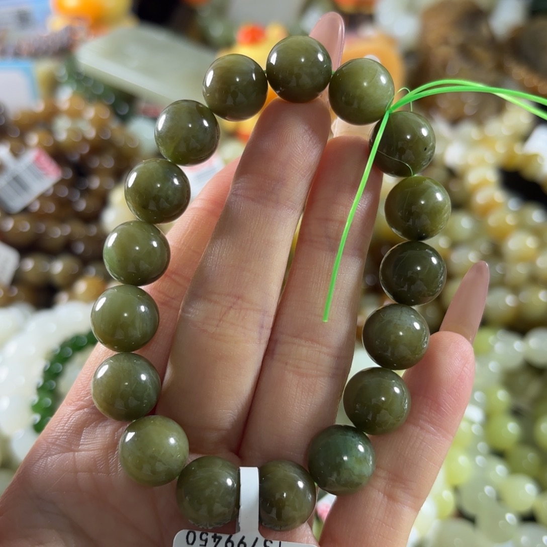 和田玉未镶嵌手链562